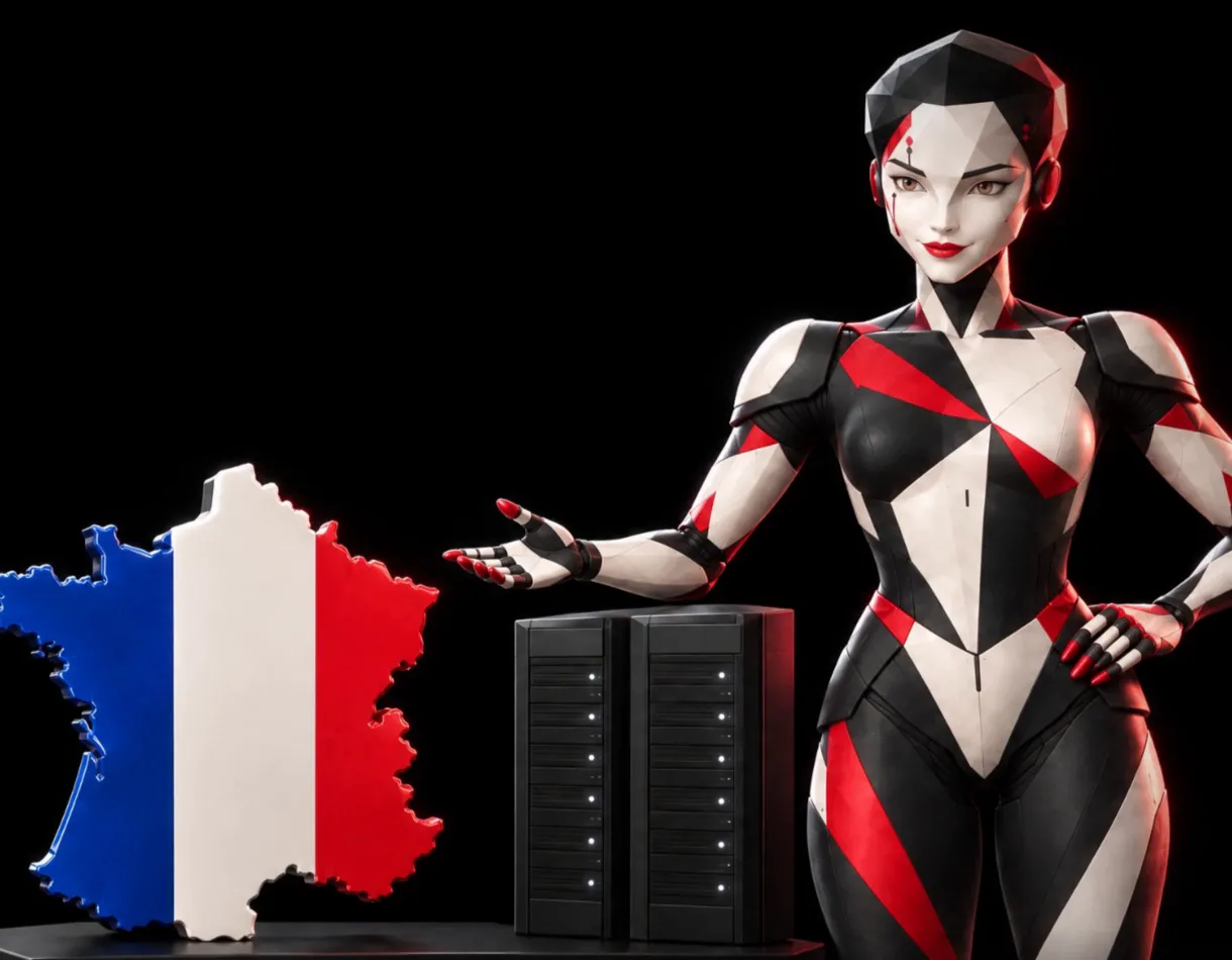 Un agent IA hébergé en France : la carte de France et les serveurs de la région parisienne où tourne la capsule de l'agent